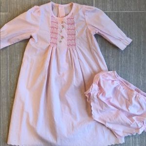 Pink Smocked Dress